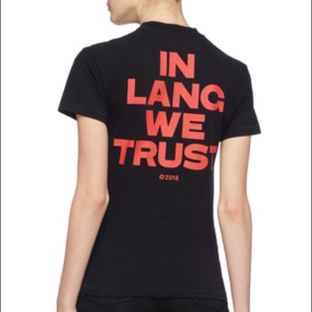 HELMUT LANG “IN LANG WE TRUST” T SHIRT